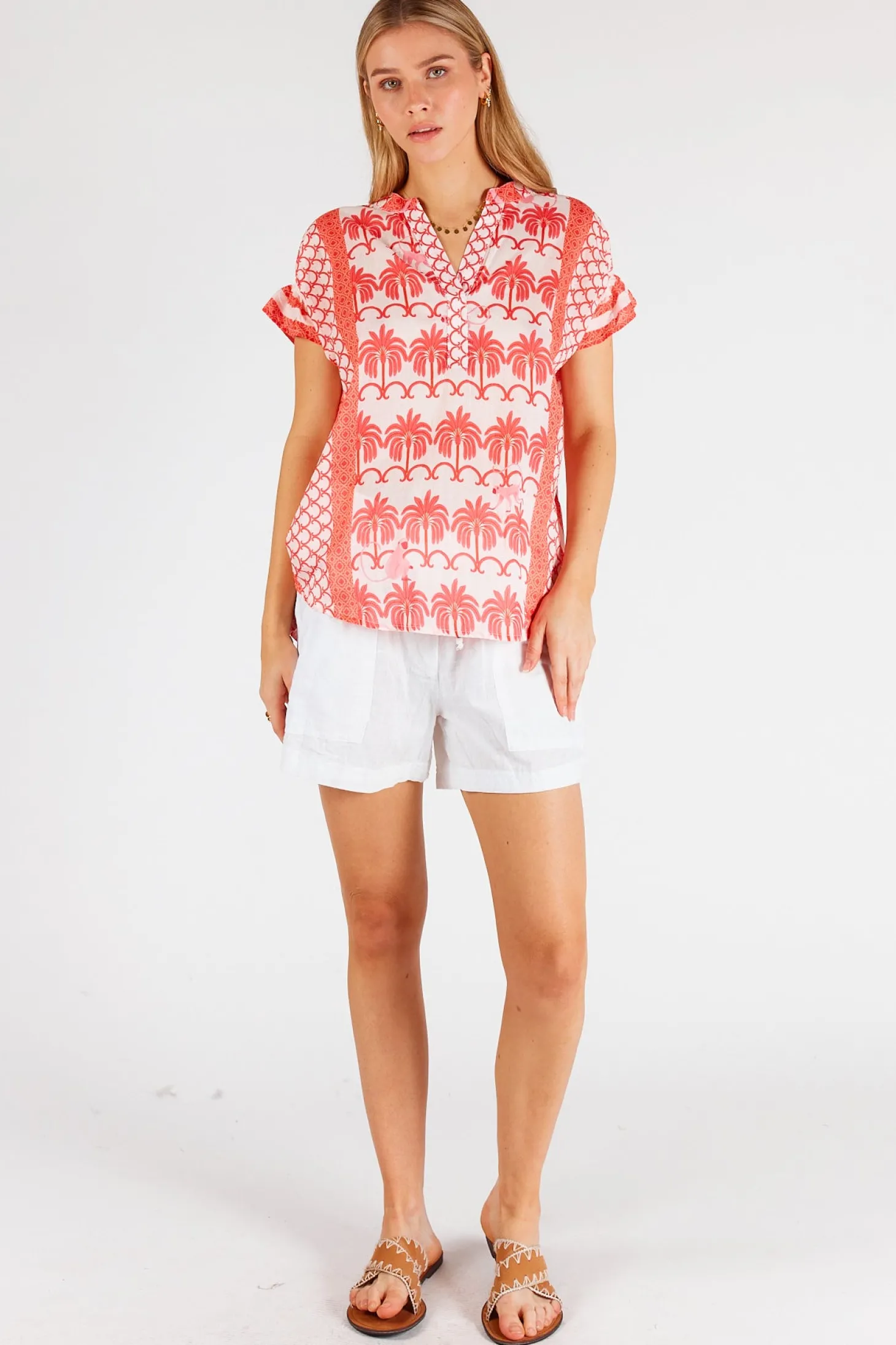 Blakely Sleeveless Top - Melon - LL47