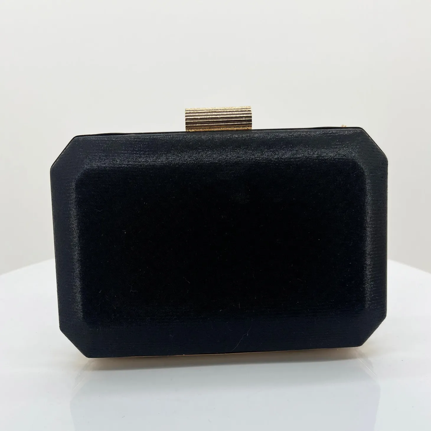 Diamante Mesh Clutch - Black Crystal - AD17