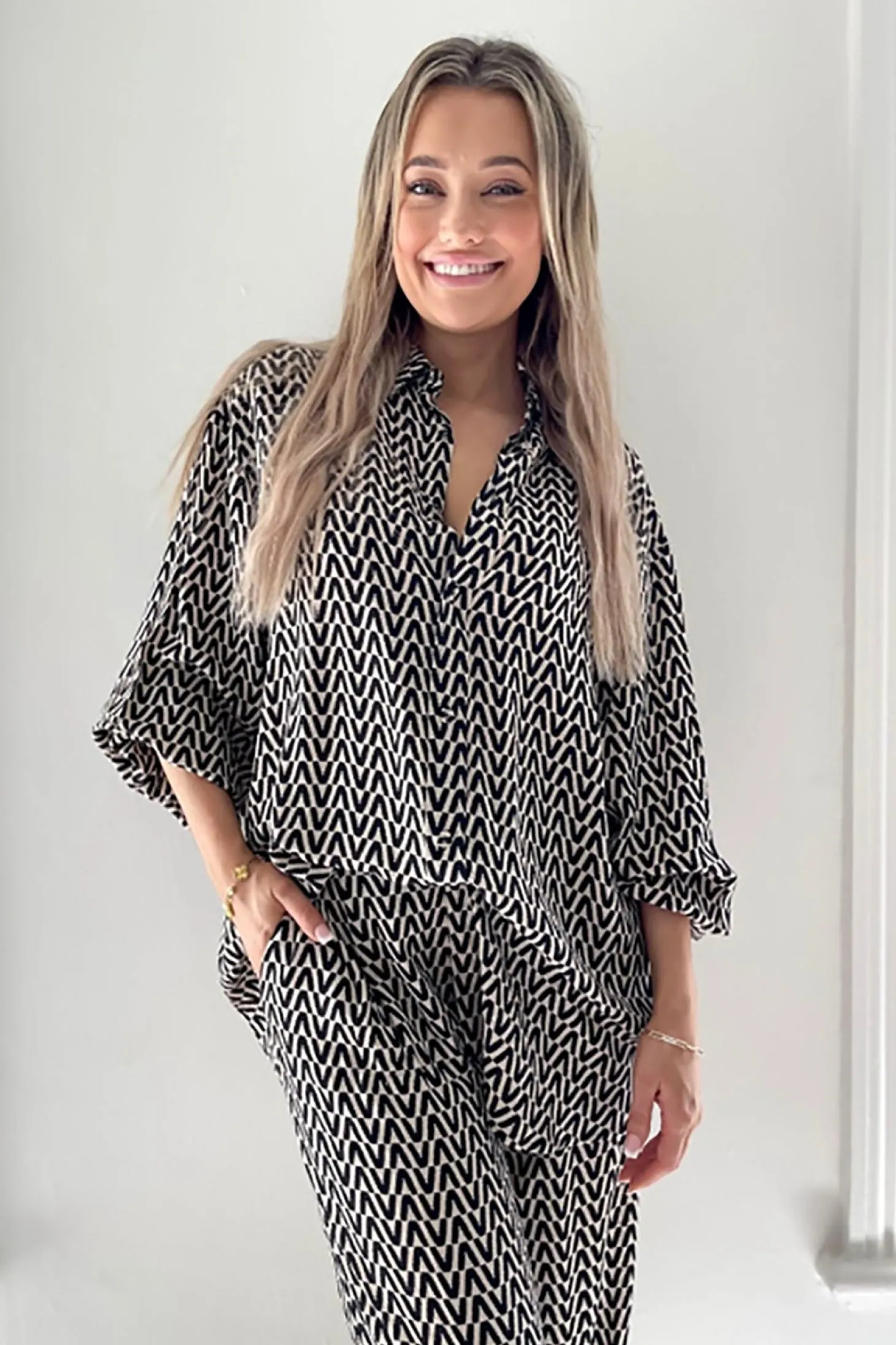 Drew BamBoo Shirt - Geo - SO11