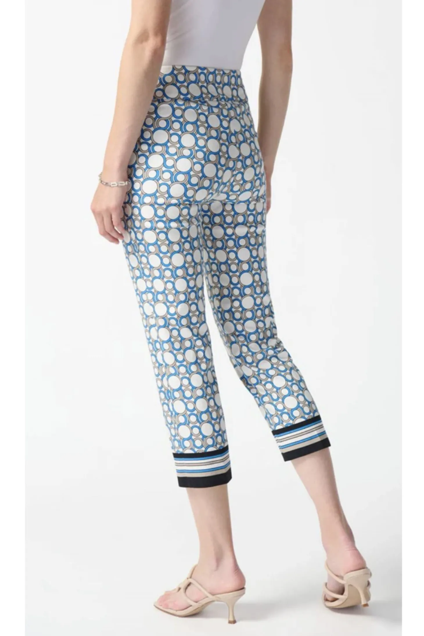 Geometric Print Pant - Vanilla/Multi - JR27