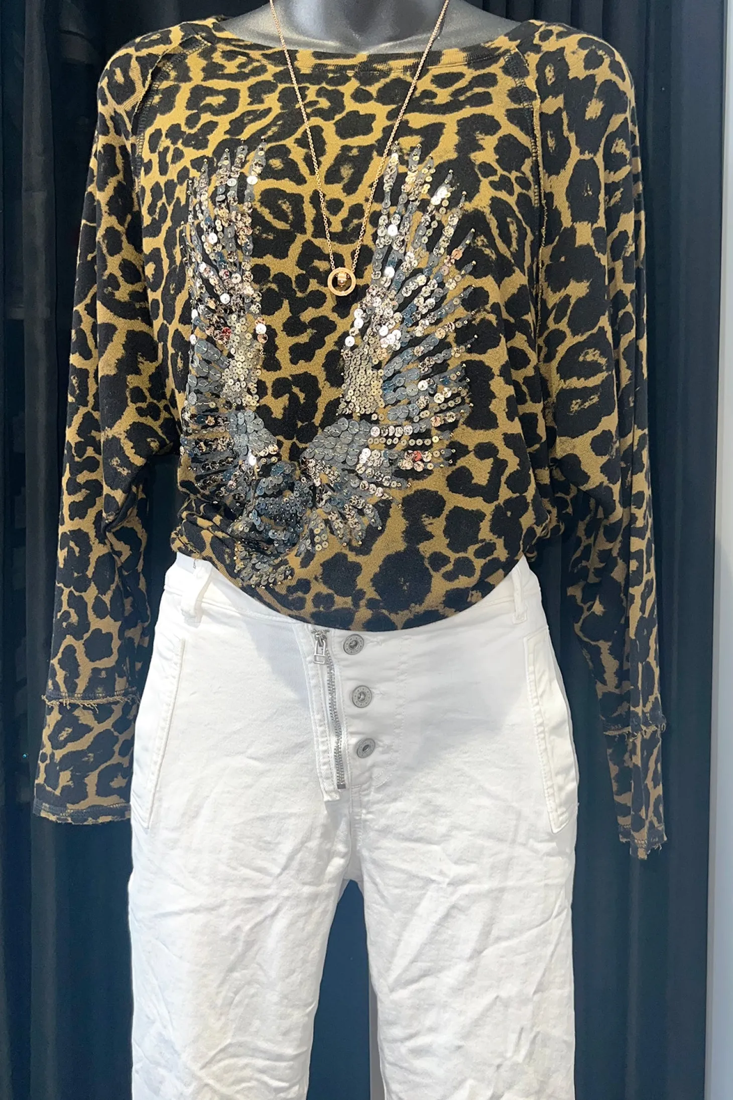 Gia Sweatshirt - Leopard - AS1
