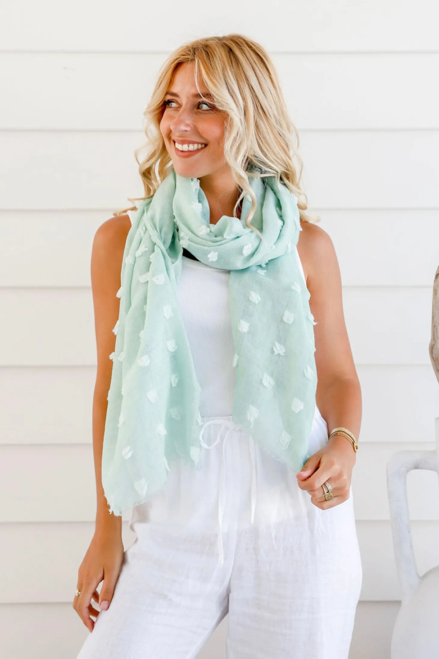 Kennedy Scarf - Mint - FR7