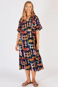 Olivia Midi - Navy - LL1