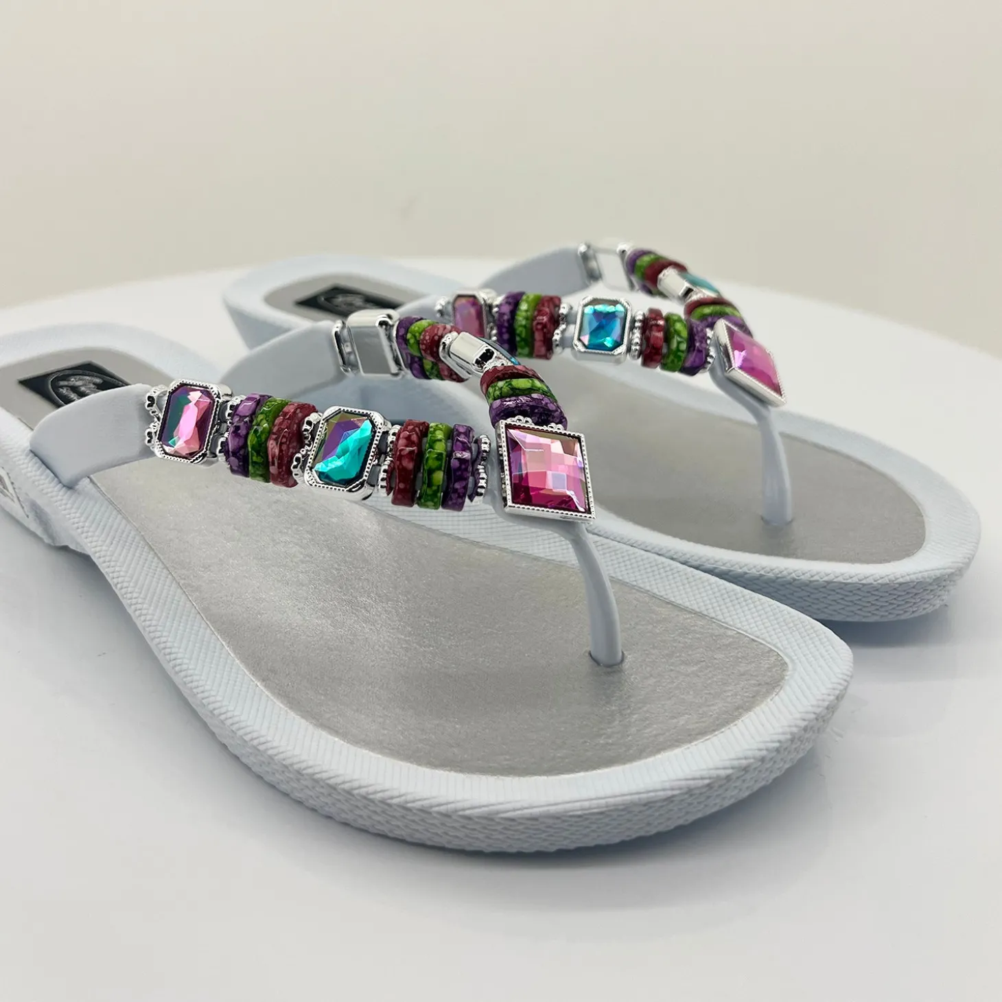 Rainbow Thong - White- GC1