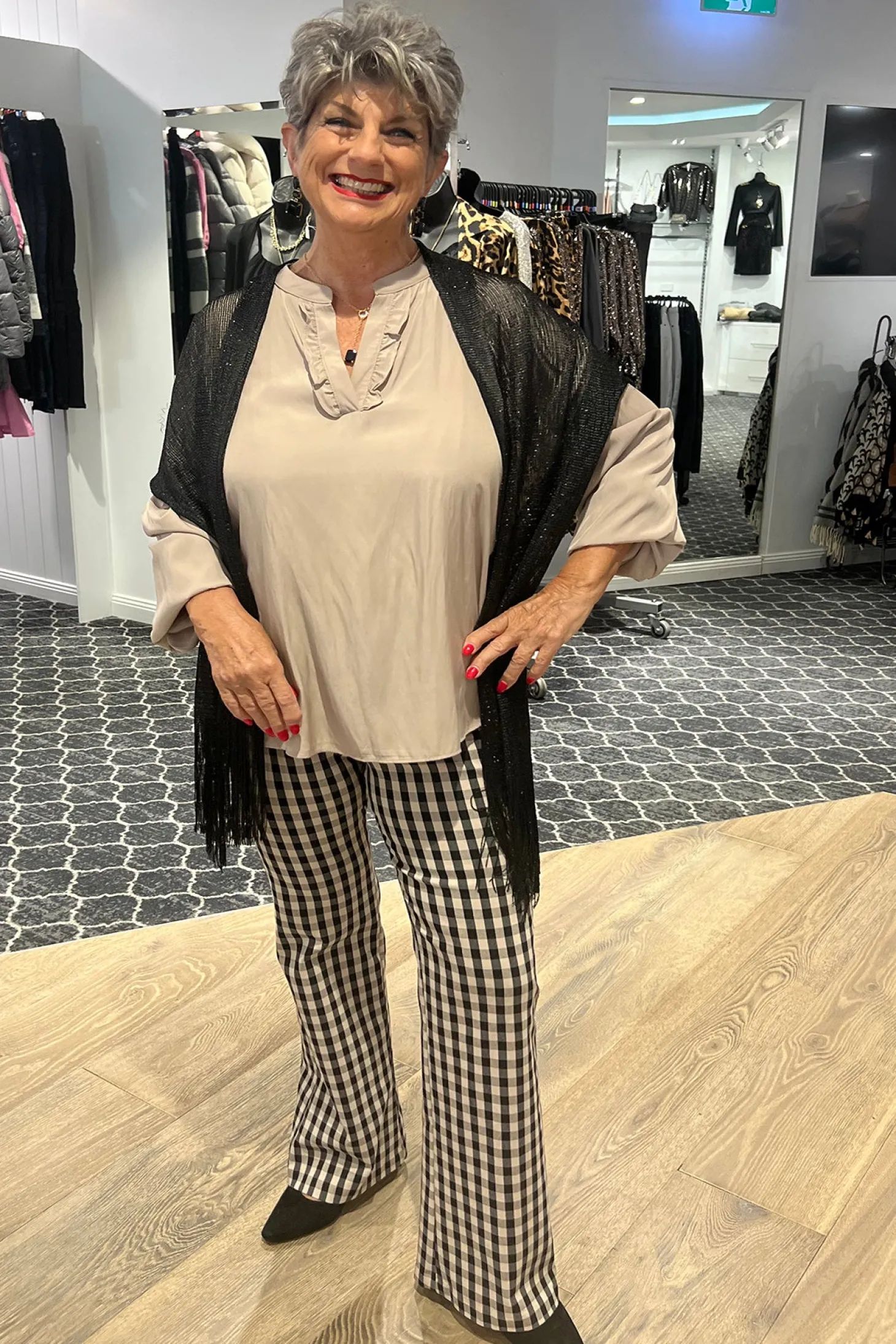 Retro Flare Pant - Beige - PH31