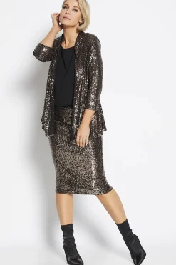 Sally Sequin Jacket - Bronze - PH38