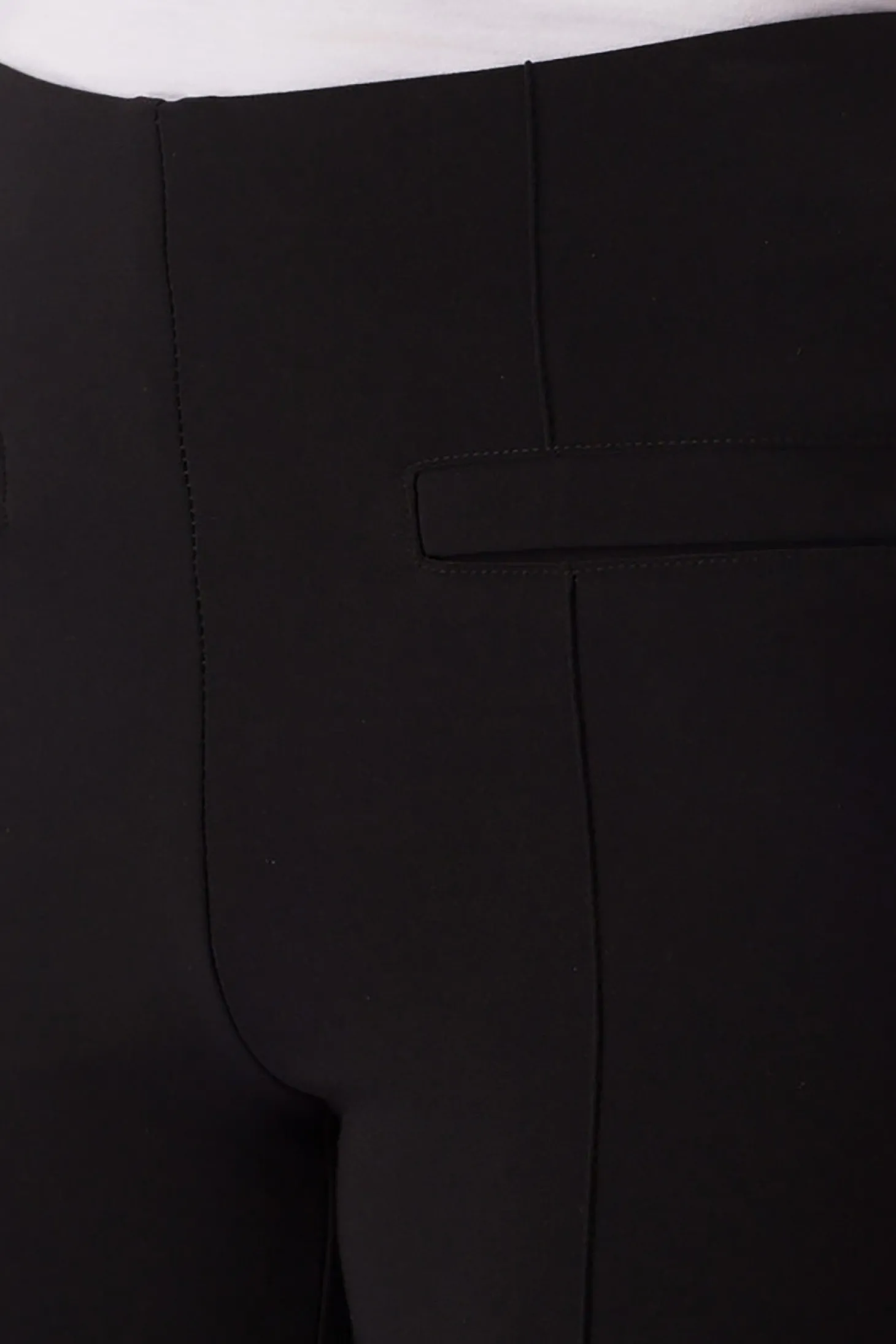 Straight Cut Pants - Black - JR10
