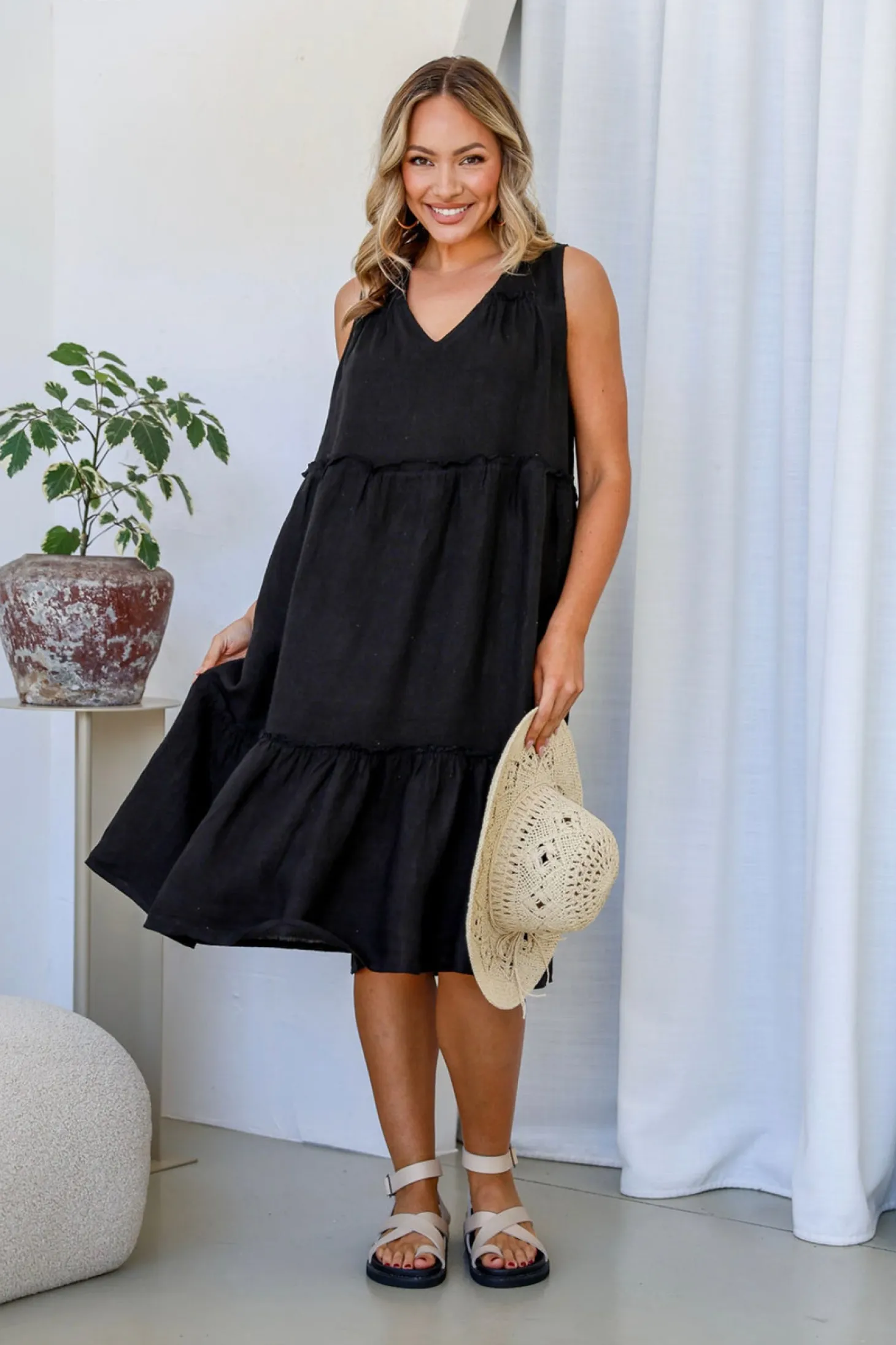 Strati Dress - Black - FA33