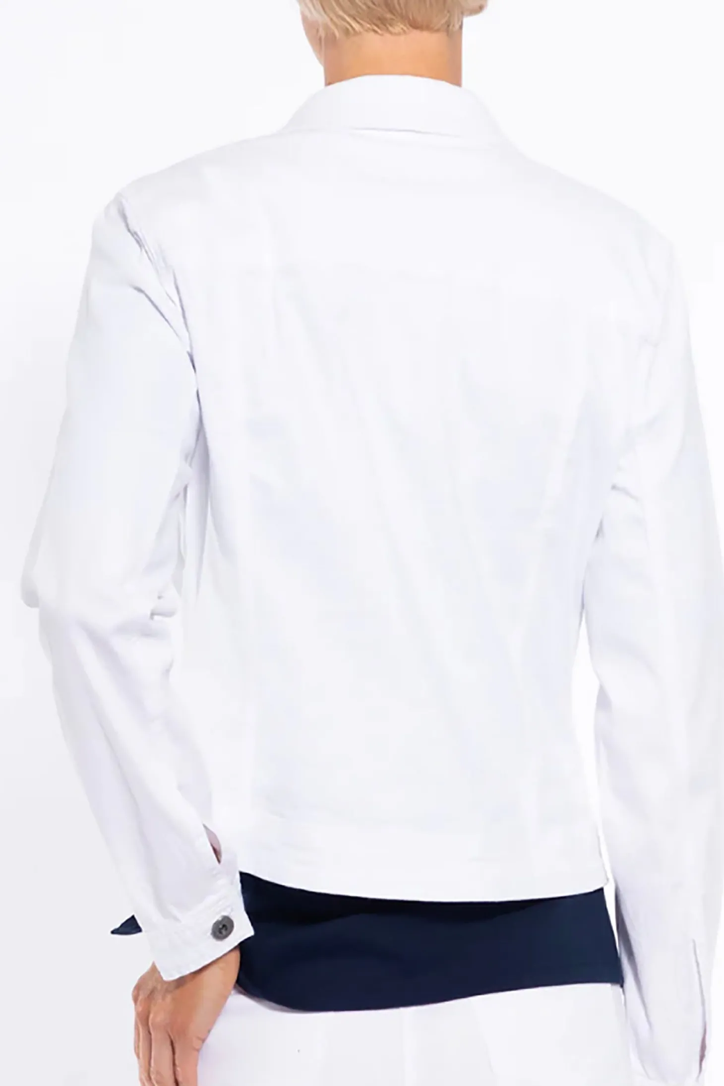 Stretch White Denim Jacket - CL12
