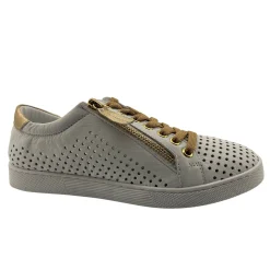 Temple Sneaker| White & Gold | RS31
