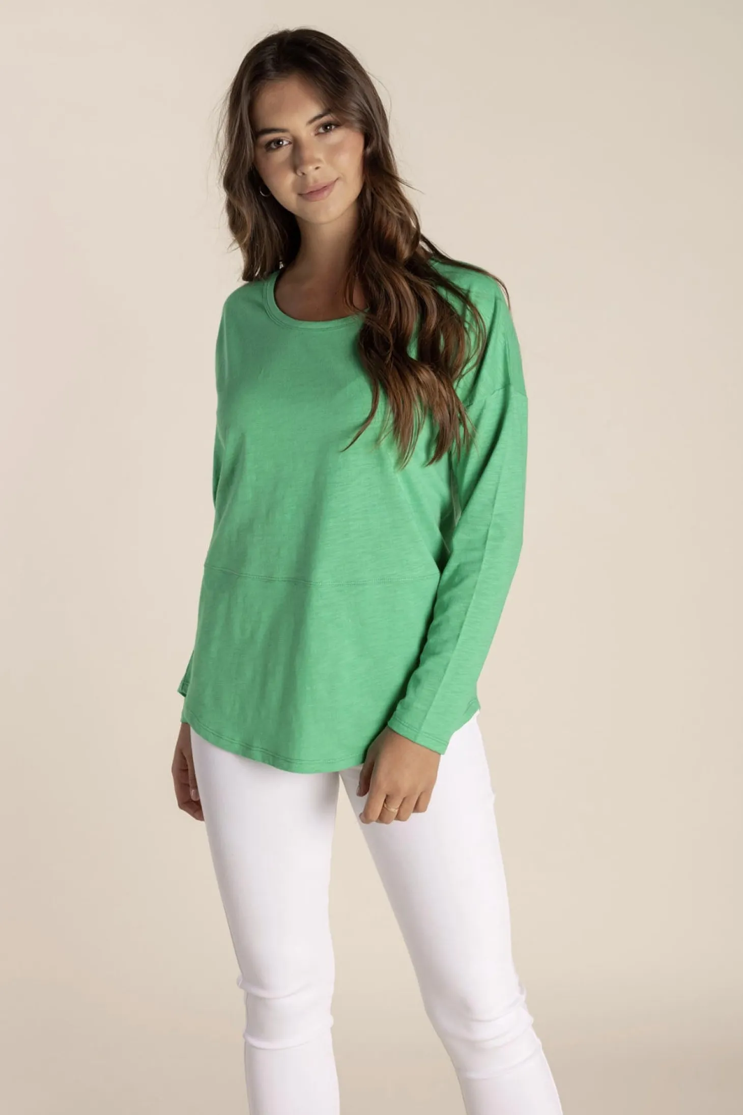 Tommy Long Sleeve Tee - Sea Green - TT16