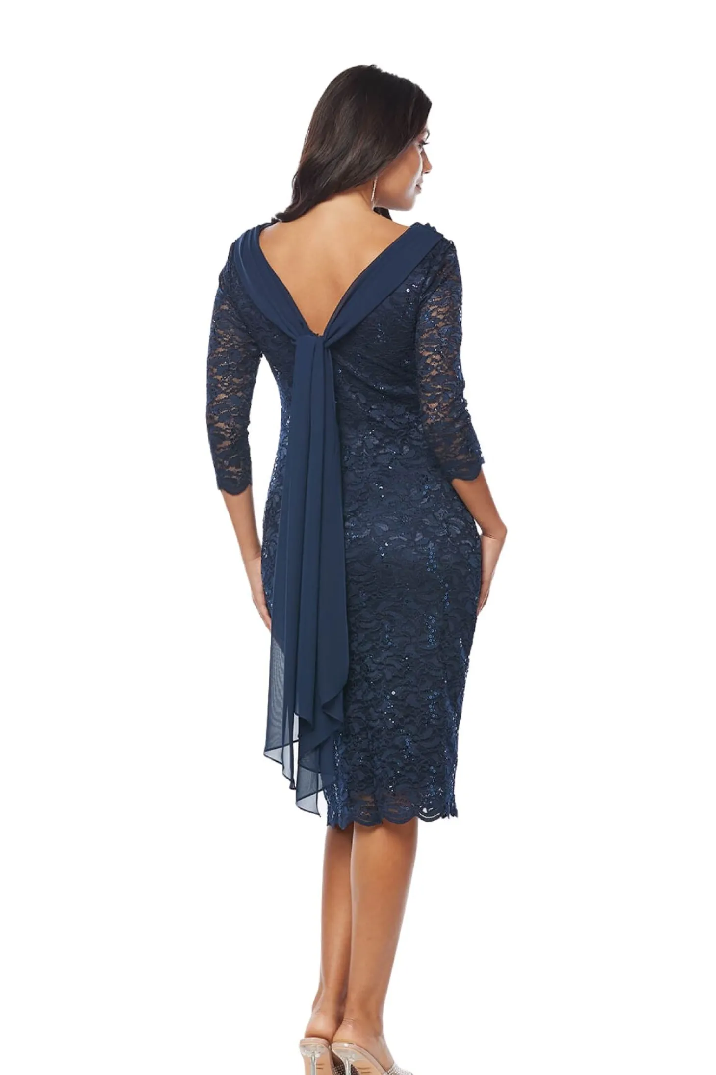 Vivian Lace Dress - Midnight - JH13